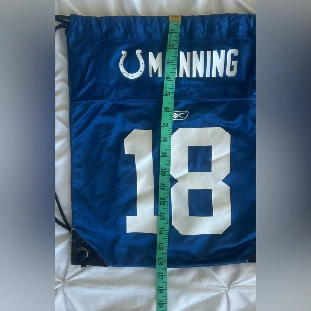 Peyton Manning Indianapolis Colts Vintage Reebok Unisex Drawstring Backpack